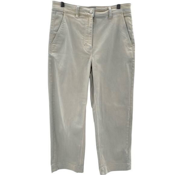 Everlane Wide Leg High Waisted Cropped Casual Quality Denim Jeans Size 8 Boho - Picture 2 of 16